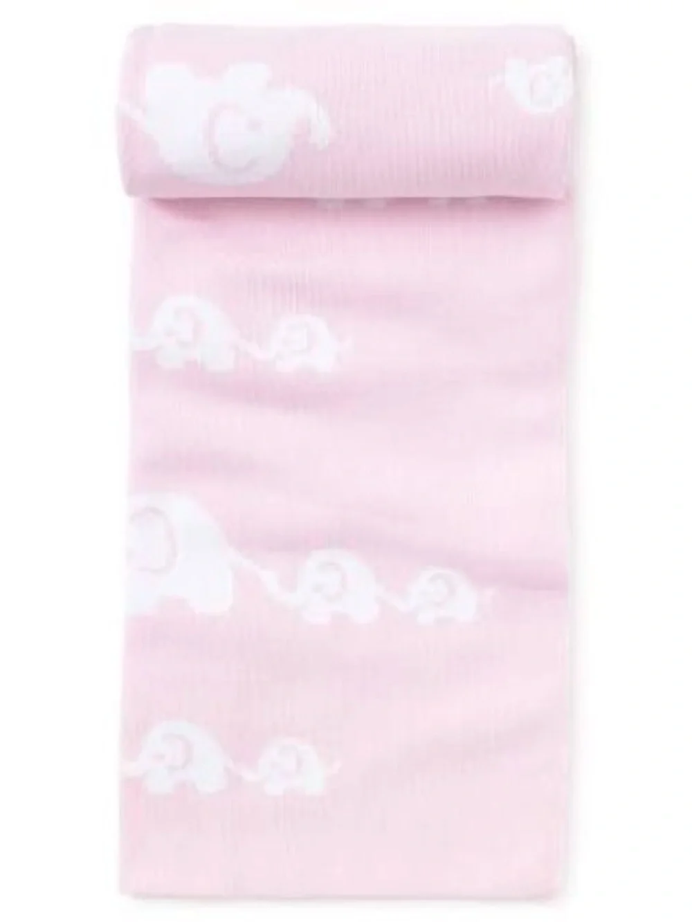 Kissy Kissy, Pink Elephant Knit Novelty,Baby Stroller Blanket